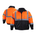 Waterproof Zipper Bomber Security Winter Hoodie Workwear